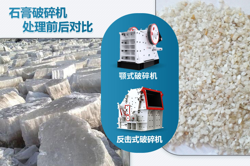 石膏破碎機對應(yīng)產(chǎn)量是多少噸？設(shè)備型號參數(shù)表