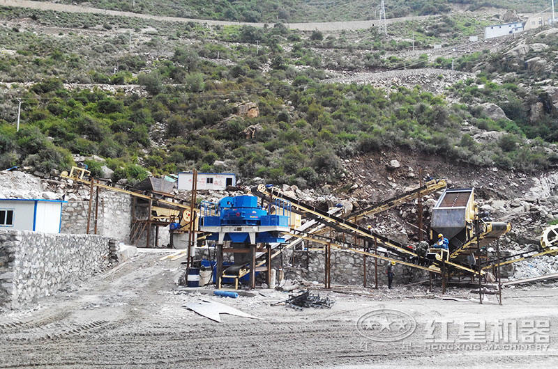 河南機制砂生產(chǎn)現(xiàn)場