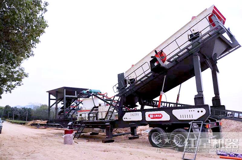 可移動(dòng)煤矸石制砂機(jī)多少錢一套？山西現(xiàn)場(chǎng)視頻展示