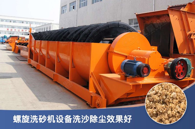 螺旋洗砂機設(shè)備每小時產(chǎn)量多少，型號有哪些？